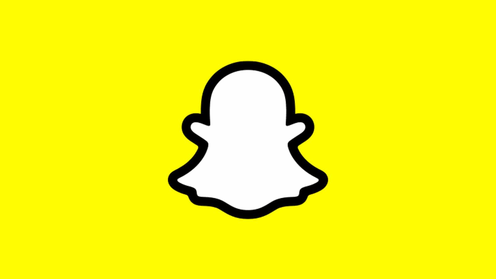 Snapchat logo yellow background